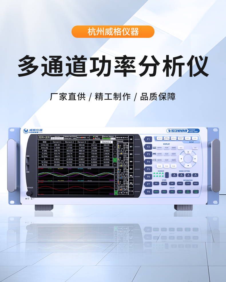 威格新品-VG3000系列多通道，多功能、高精度功率分析仪 厂家直销 质量保障插图